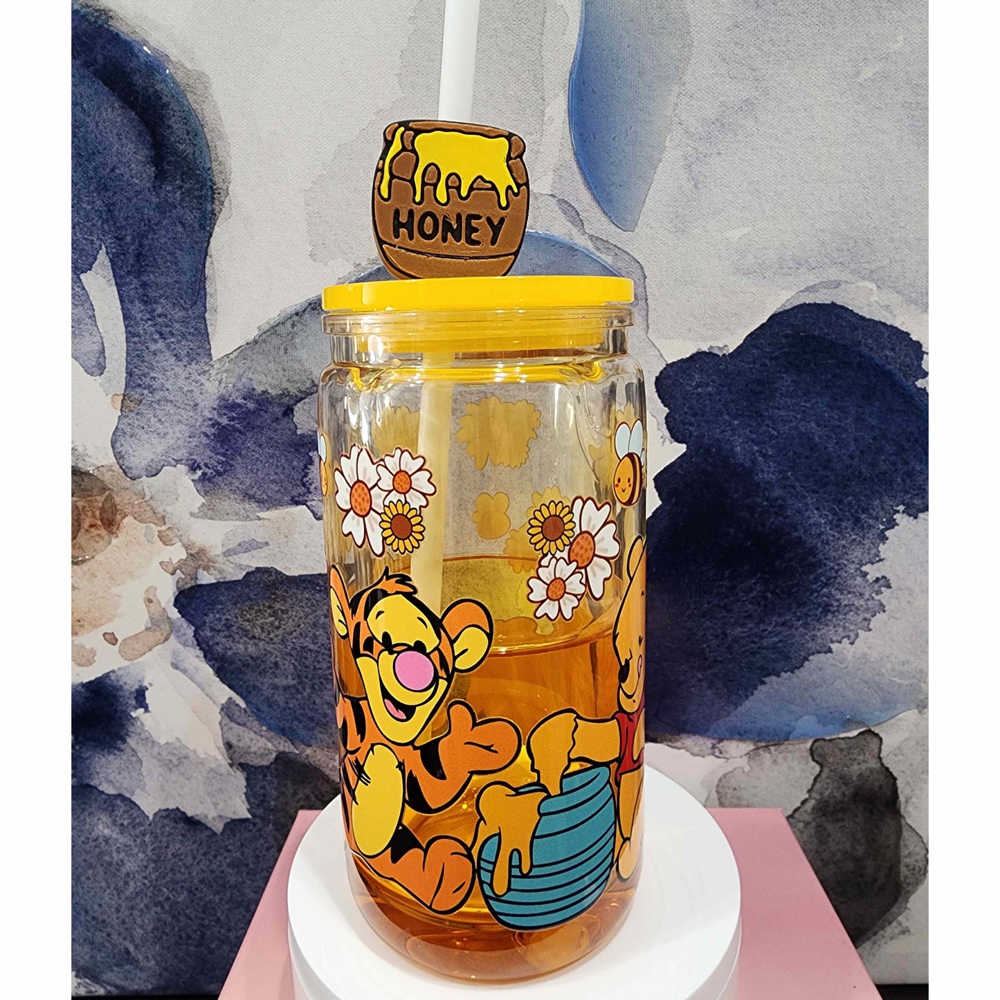 Honey Drip Snow Globe Tumbler, Acrylic Cup, 16oz