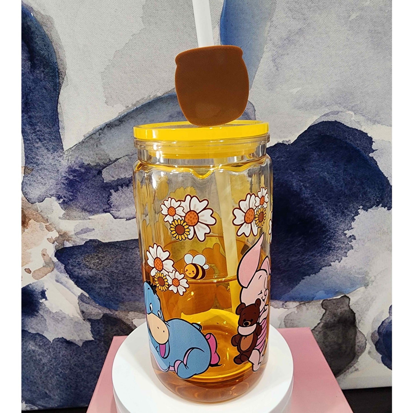 Honey Drip Snow Globe Tumbler, Acrylic Cup, 16oz