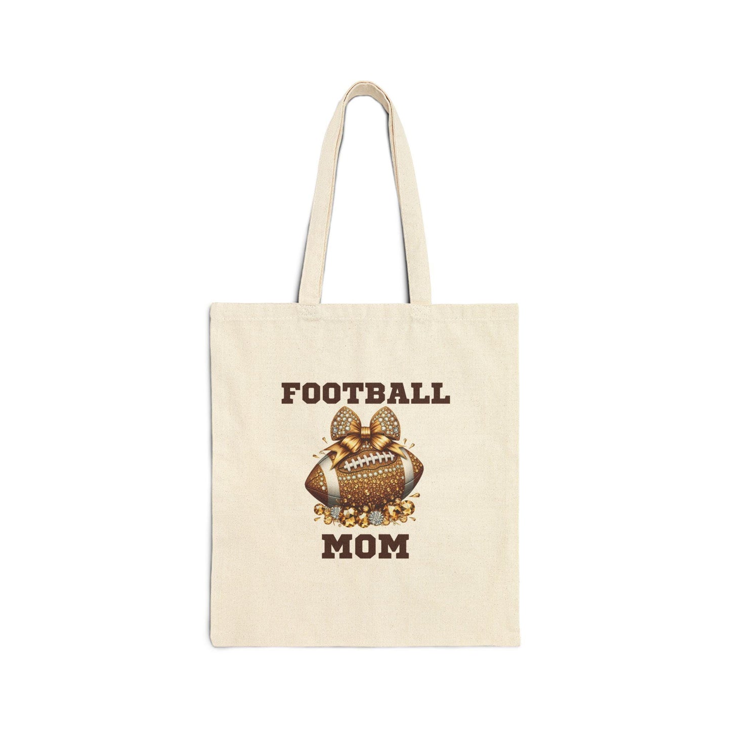 Football Mom Tote Bag - Perfect for Game Day, Gift for Sports Moms, Reusable Grocery Bag, Eco-Friendly Tote