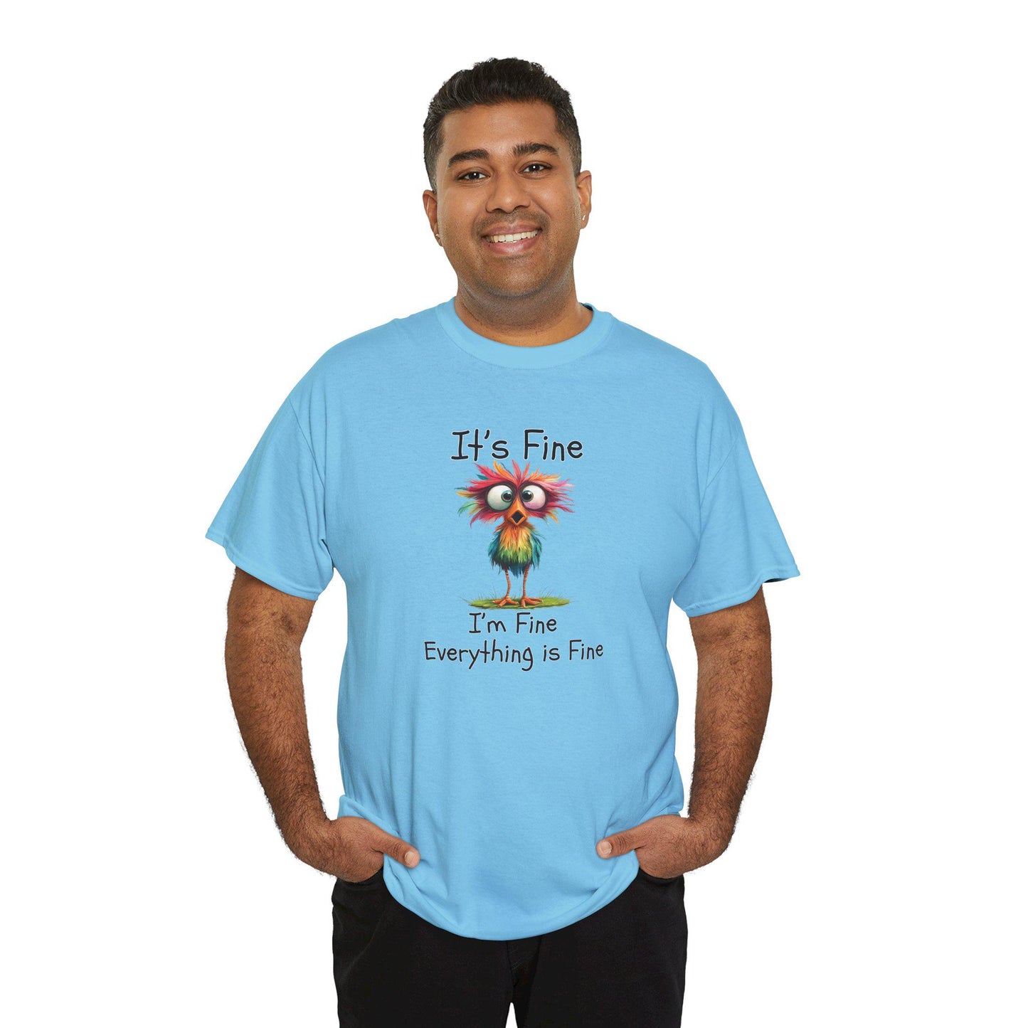 Funny Everything Is Fine Shirt,Graphic Tee, It's Fine, I'm Fine Everything is fine
