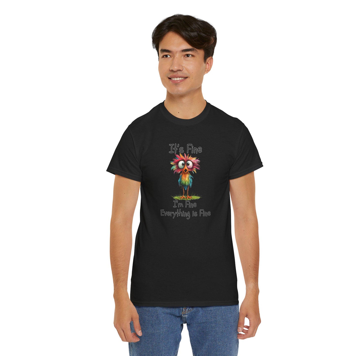 Funny Everything Is Fine Shirt,Graphic Tee, It's Fine, I'm Fine Everything is fine