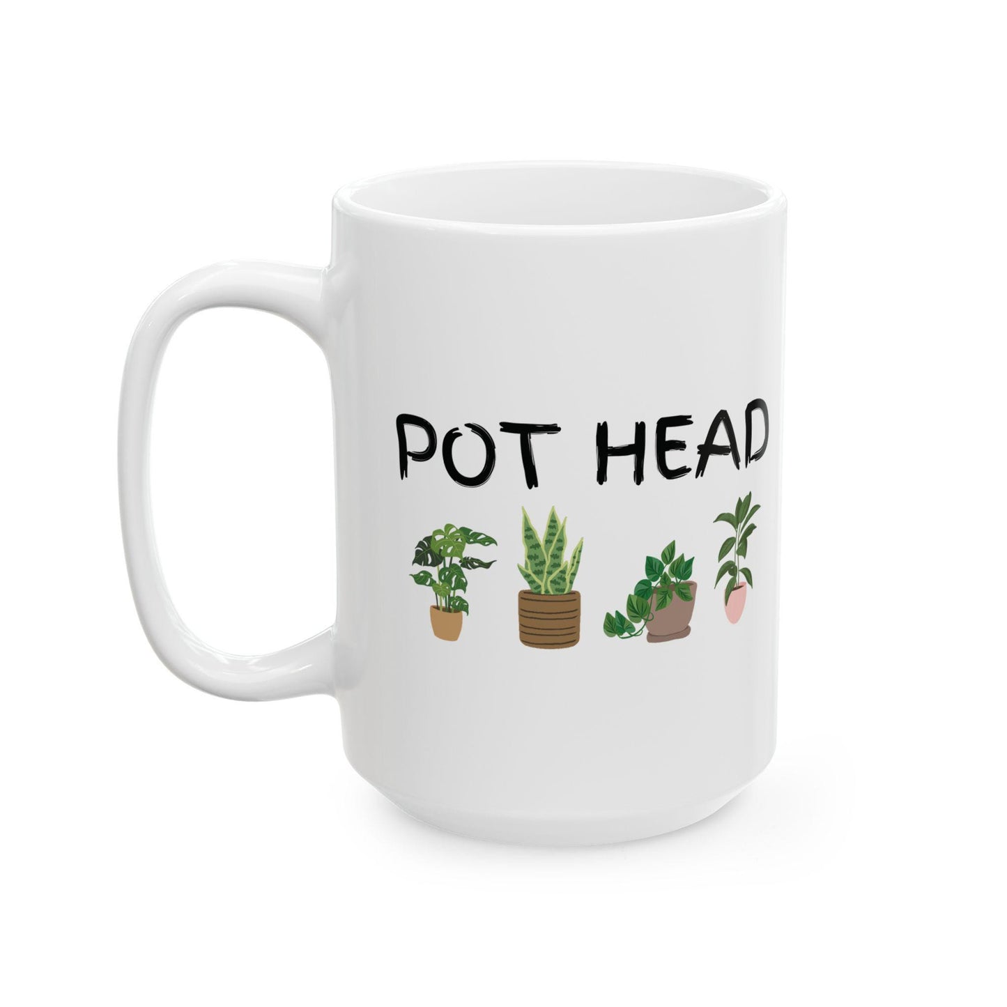 Pot Head Ceramic Mug for House Plant Lovers