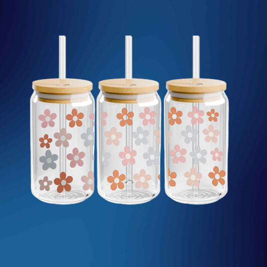Flowers 16oz Libbey Cup