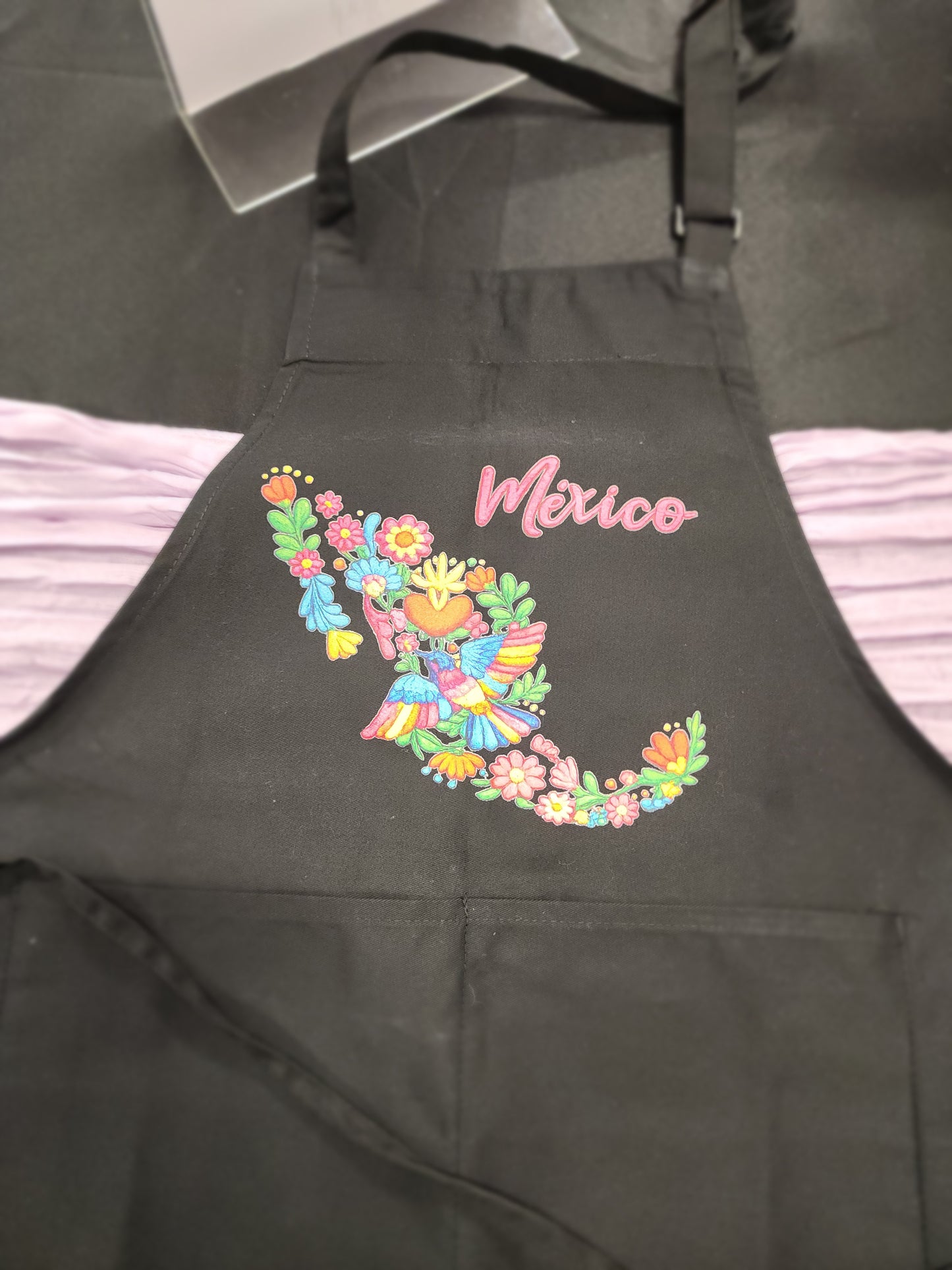 Mexico Apron with embroidery effect